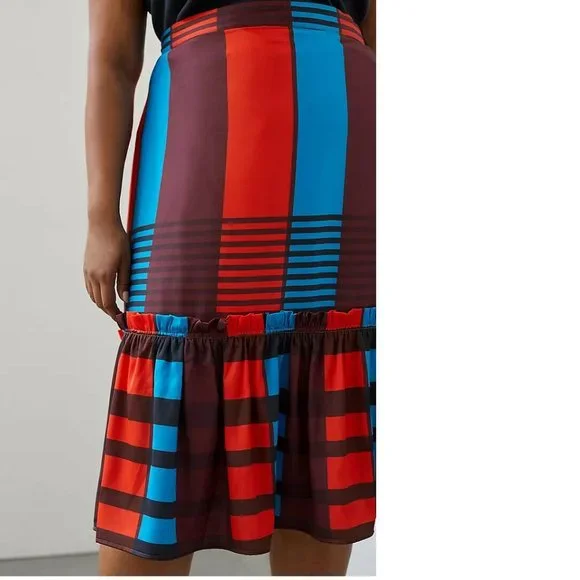 Anthropologie Eva Franco Flounced Midi Skirt - Picture 5 of 9